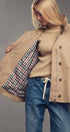 Urban Daizy Modern A-Line Trench Jacket Navy Jacket - Women's (UDZ-TP-00812) – alternate view 20