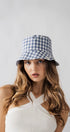 Urban Daizy Classic Spring Gingham Checkered Cotton Bucket Hat Black Bucket Hat - Women's (UDZ-AC-00031) – alternate view 5