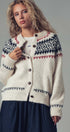 Urban Daizy Fair Isle Nordic Toggle Knit Cardigan Ivory Cardigan - Women's (UDZ-PT-00355) – alternate view 13