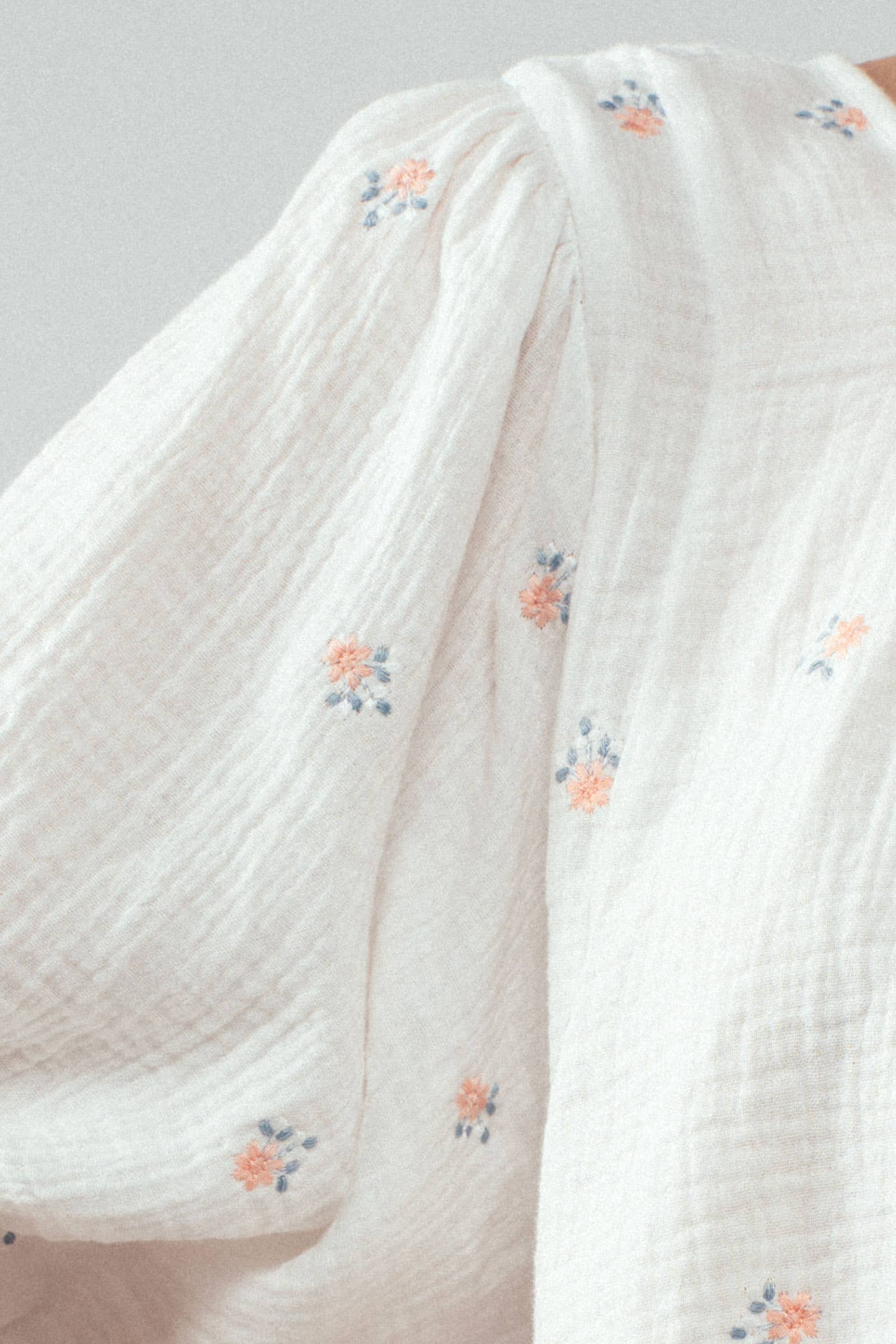 Urban Daizy Floral Embroidered Gauze Blouse Black Blouse - Women's (UDZ-TP-00728) – alternate view 22