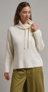 Ribbed Funnel Neck Knit Sweater in IVORY - Women's Sweaters | Urban Daizy