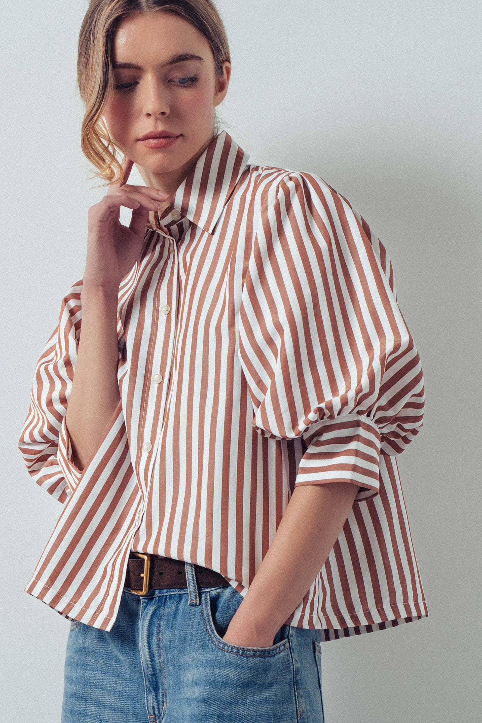 Western Boho Drop Waist Blouse