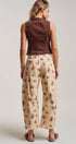 Urban Daizy Western Toile Print Barrel Leg Stretch Pants Lt-Khaki Pants - Women's (UDPT0076-Lt-Khaki) – alternate view 11