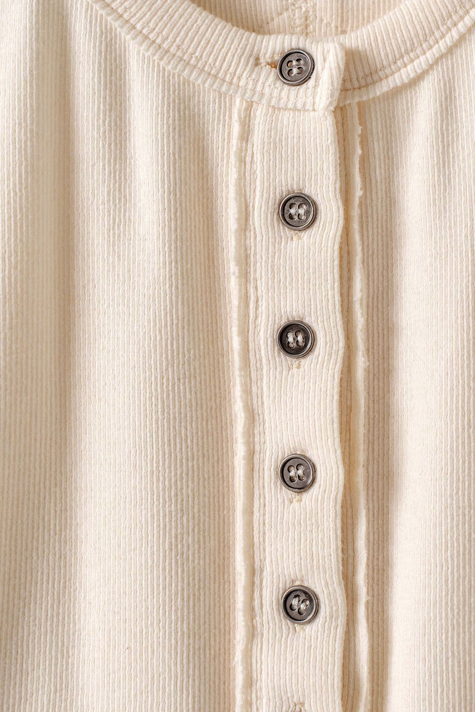 Urban Daizy Raw Edge Ribbed Henley Tank Black Tank Top - Women's (UDZ-TP-01039) – alternate view 11