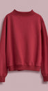 USA Polka Dot Varsity Letter Mock Neck Sweatshirt in BURGUNDY - Women's Sweatshirts & Hoodies | Urban Daizy