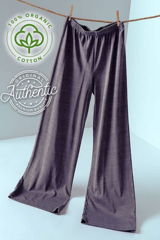 Vintage Wash Cotton Flare Yoga Pants