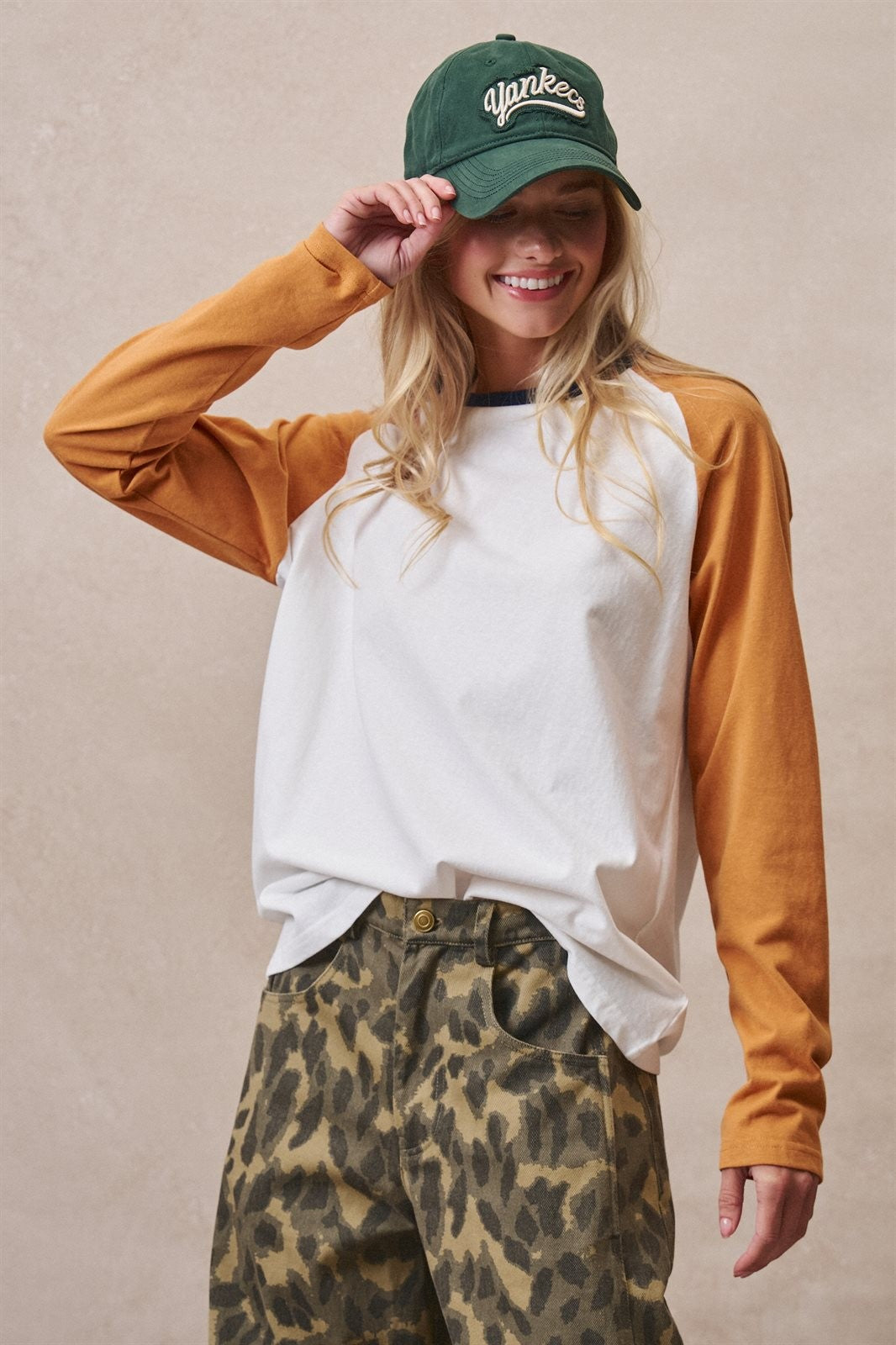All-Star Vintage Baseball Tee in ORANGE - Women's T-Shirts & Polos | Urban Daizy