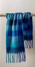 Urban Daizy Plush Oversized Colorblock Plaid Scarf Pink Scarf - Women's (UDZ-KN-00657) – alternate view 2