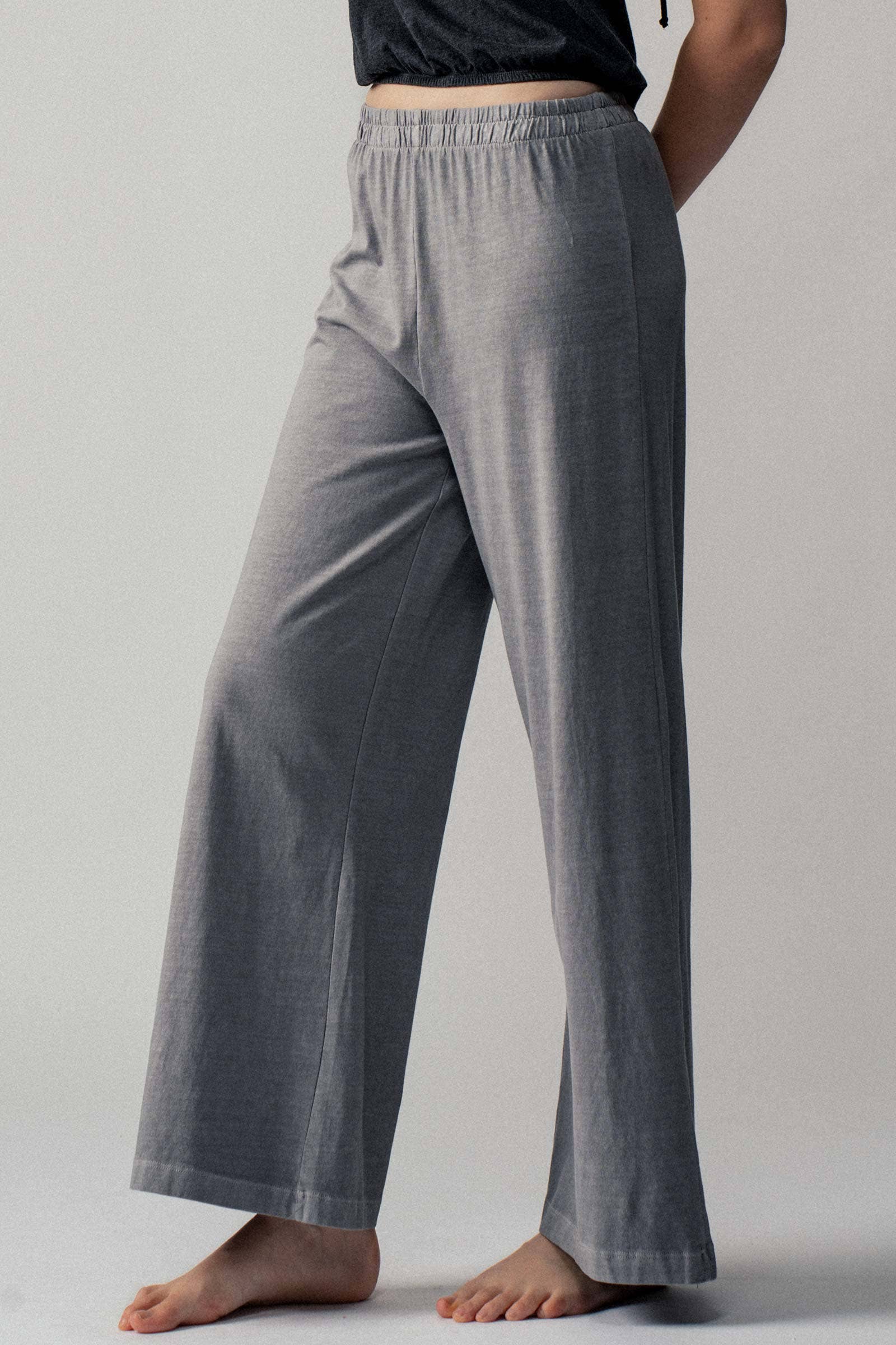 Vintage Wash Cotton Flare Yoga Pants