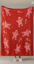 Urban Daizy Festive Gingerbread Man Plush Holiday Blanket Multi Throw Blanket (UDZ-AC-00131) – alternate view 2