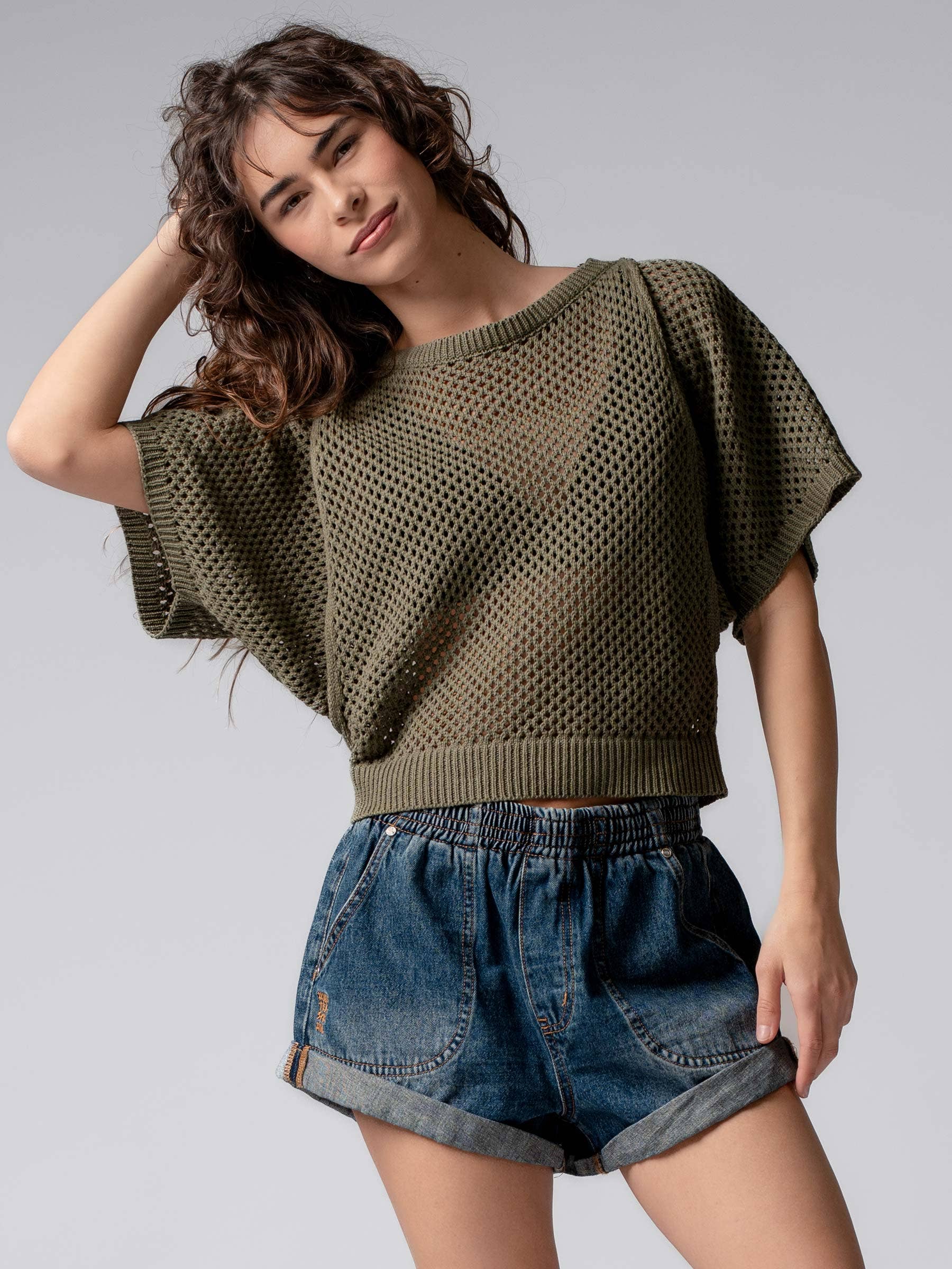 Urban Daizy Spring Elastic Waist Cuffed Print Shorts Camo Shorts - Women's (UDZ-PT-00320) – alternate view 26