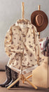 Urban Daizy Western Rodeo Ready Roundup Shirt Ivory Button Down Shirt - Women's (UDZ-DR-00390) – alternate view 2