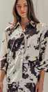 Urban Daizy Cowhide Print Western Button Down Shirt Animal-Print Button Down Shirt - Women's (UDTP1224) – alternate view 2
