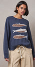Seaside Sardine Oversized Summer Knit Sweater in TEAL BLUE - Women's Sweaters | Urban Daizy