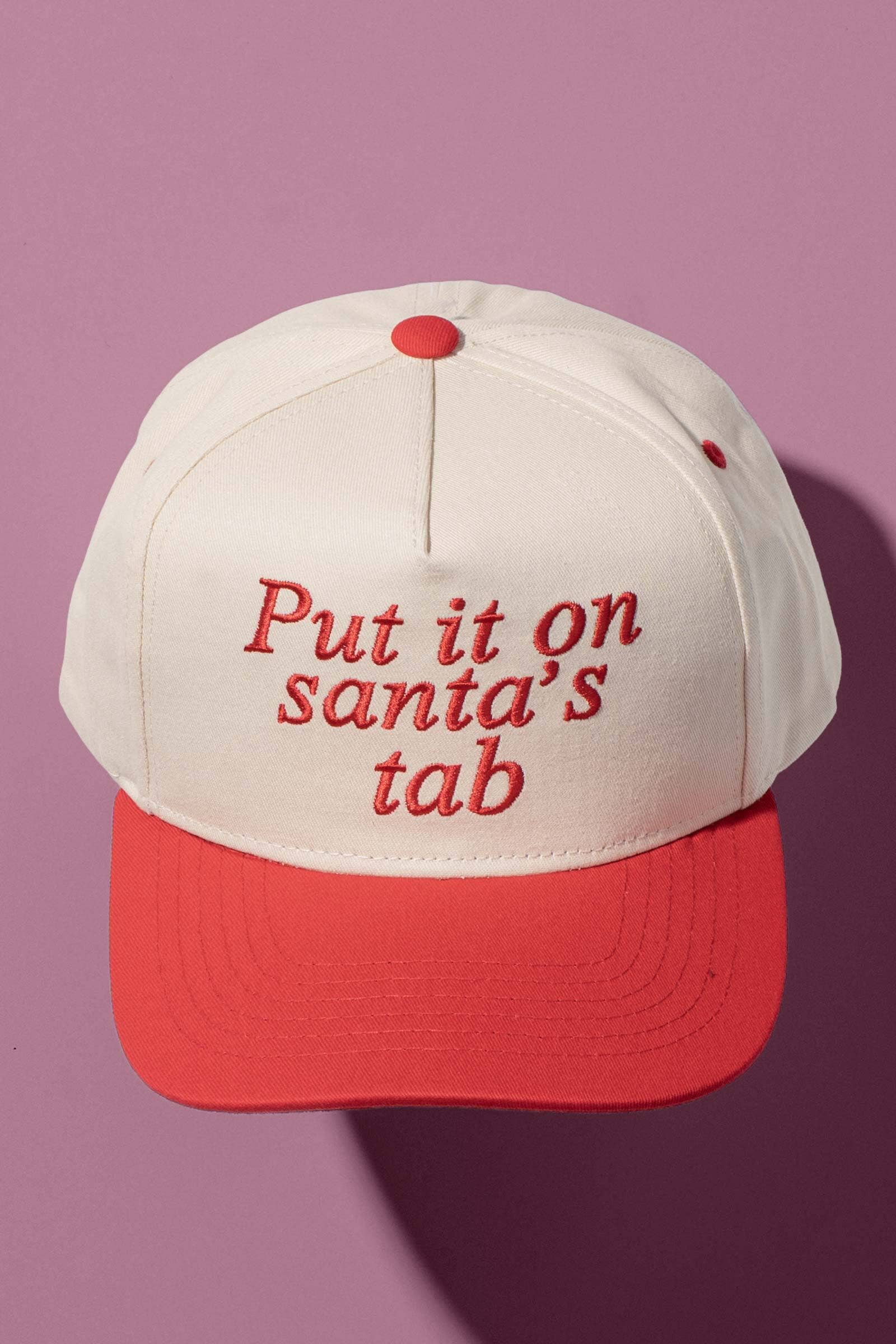 Festive Holiday Script Embroidered Trucker Cap