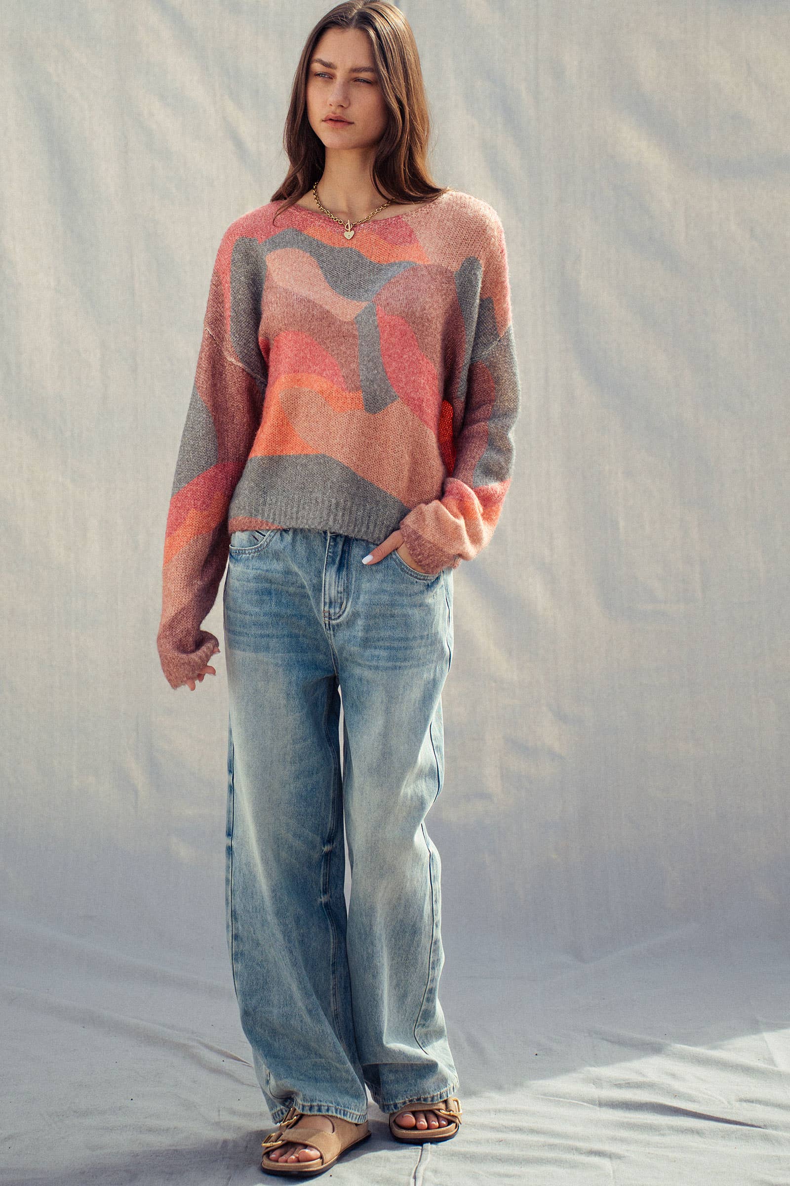 Urban Daizy Vintage Wash High Waist Straight Leg Jeans Denim Jeans - Women's (UDZ-PT-00468) – alternate view 10