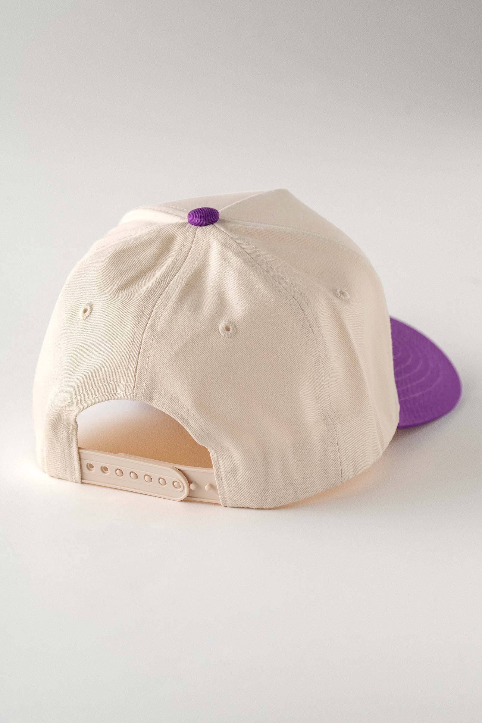 Urban Daizy Mardi Gras Carnival Jester Embroidered Hat Purple Trucker Hat - Women's (UDZ-AC-00241) – alternate view 4