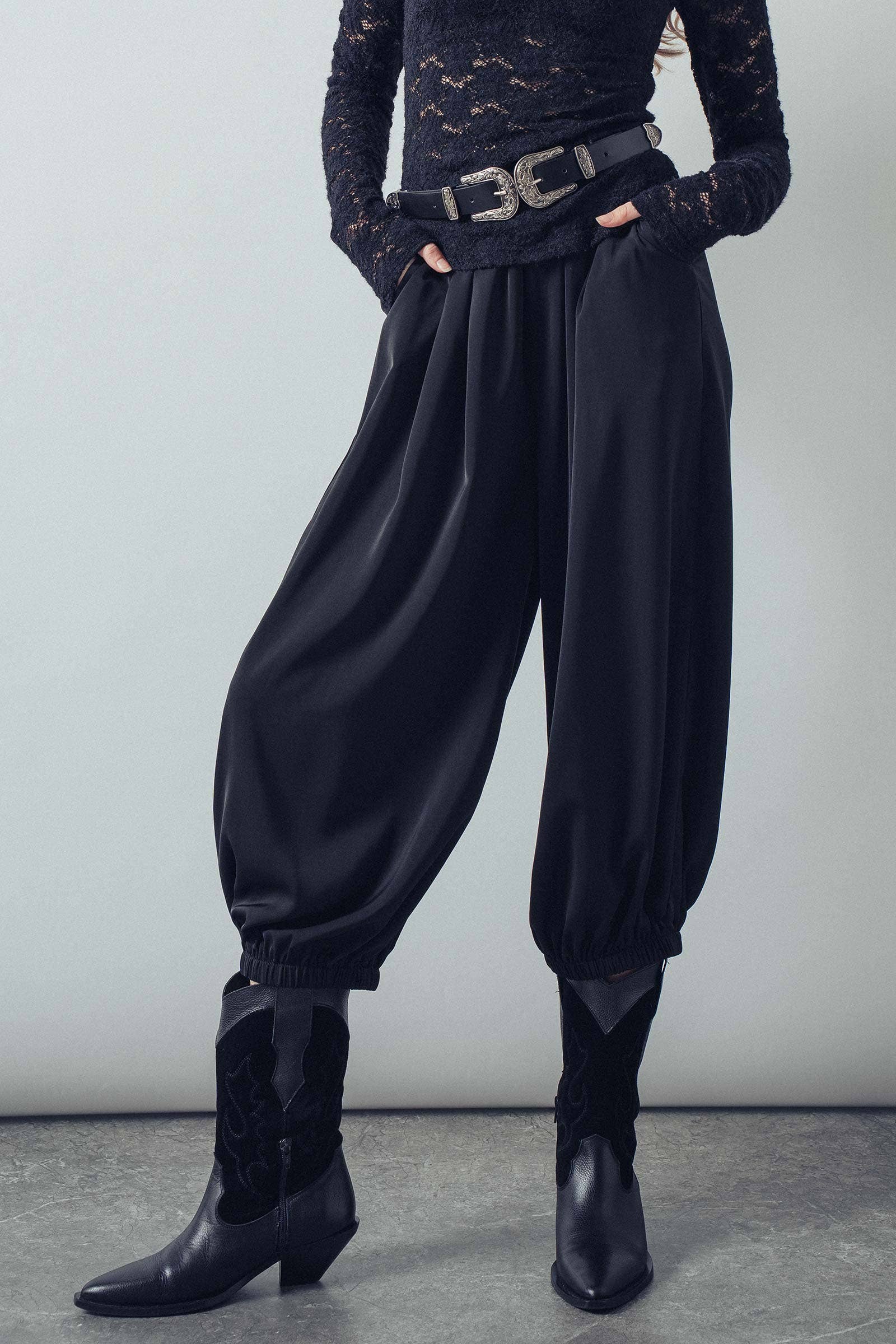Boho Relaxed Fit Elastic Cuff Pants