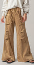 Drawstring Wide Lounge Pants in KHAKI - Women's Casual Pants | Urban Daizy
