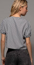 Urban Daizy Gingham Triple Bow Puff Sleeve Crop Top Pink Blouse - Women's (UDZ-TP-01033) – alternate view 20