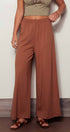 Urban Daizy Elastic Waist Wide Leg Knit Pants Nutshell Pants - Women's (UDZ-TP-00812)