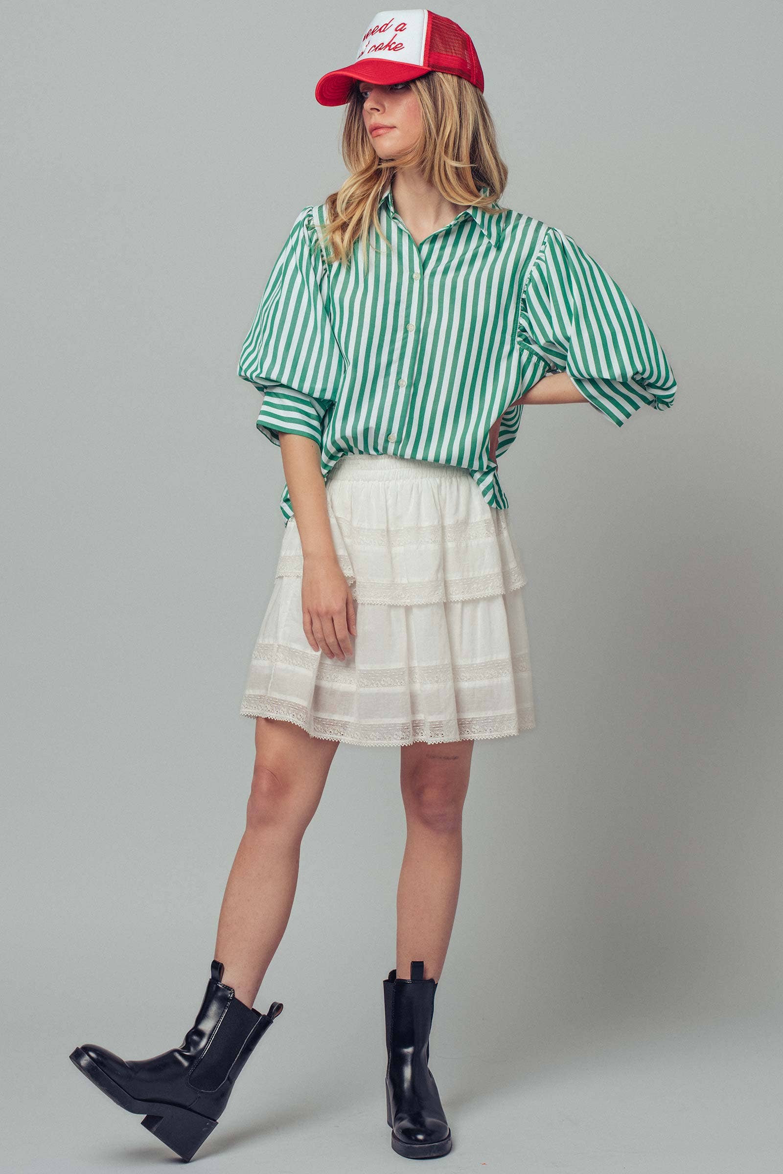 Western Boho Drop Waist Blouse