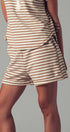 Urban Daizy Striped Knit Lounge Shorts Black Lounge Shorts - Women's (UDZ-TP-00814) – alternate view 11