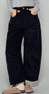 Urban Daizy Inseam Stitch Detail Corduroy Barrel Jeans Brown Pants - Women's (UDZ-PT-00313) – alternate view 15