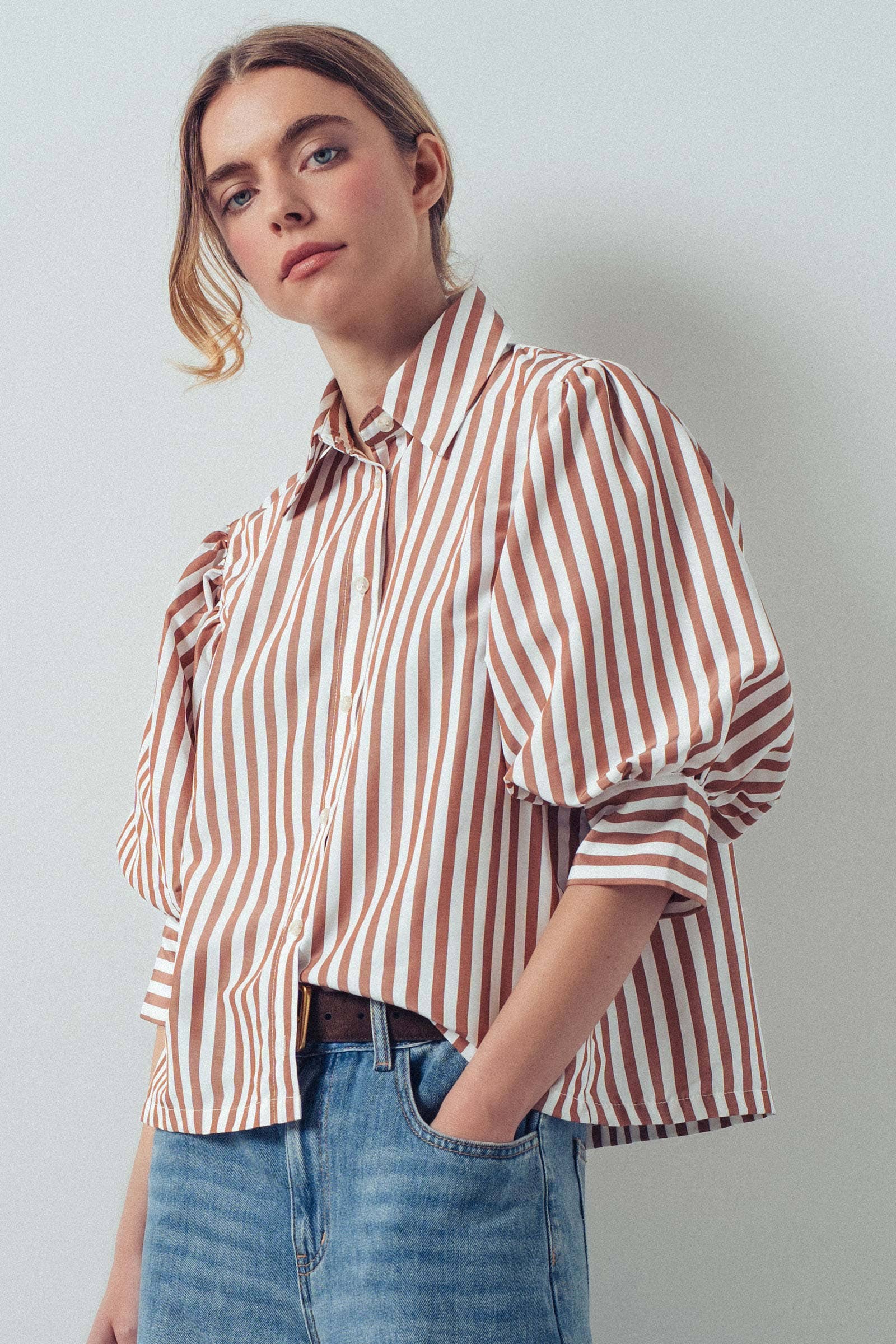 Western Boho Drop Waist Blouse