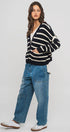 Urban Daizy Engineered Leg Wide Leg Denim Jeans Denim-Blue Lounge Sweatpants/Joggers - Women's (TNDN0284-Denim-Blue) ��� alternate 