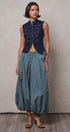 Balloon Hem Wide Leg Pants in BLACK - Women's Casual Pants | Urban Daizy