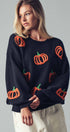 Urban Daizy Pumpkin Patch Balloon Sleeve Sweater Rust Knit Sweater - Women's (UDZ-TP-00814) – alternate view 18
