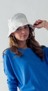Urban Daizy Romantic Eyelet Lace Embroidered Summer Bucket Hat Blue Bucket Hat - Women's (UDZ-AC-00025) – alternate view 5
