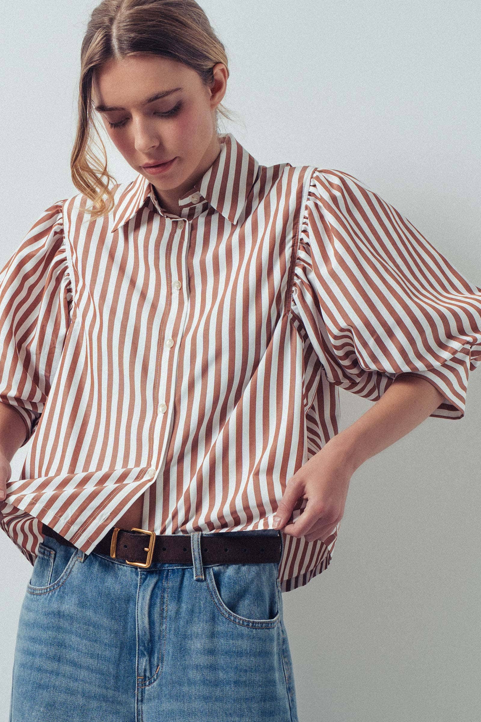 Western Boho Drop Waist Blouse