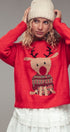 Rudolph Crewneck Knit Sweater in TAUPE	 - Women's Sweaters | Urban Daizy