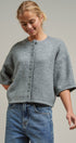 Soft Touch Elbow-Length Knit Cardigan in GREY - Women's Cardigans & Shrugs | Urban Daizy