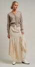 Soft V-Neck Button Knit Cardigan in H MOCHA - Women's Cardigans & Shrugs | Urban Daizy