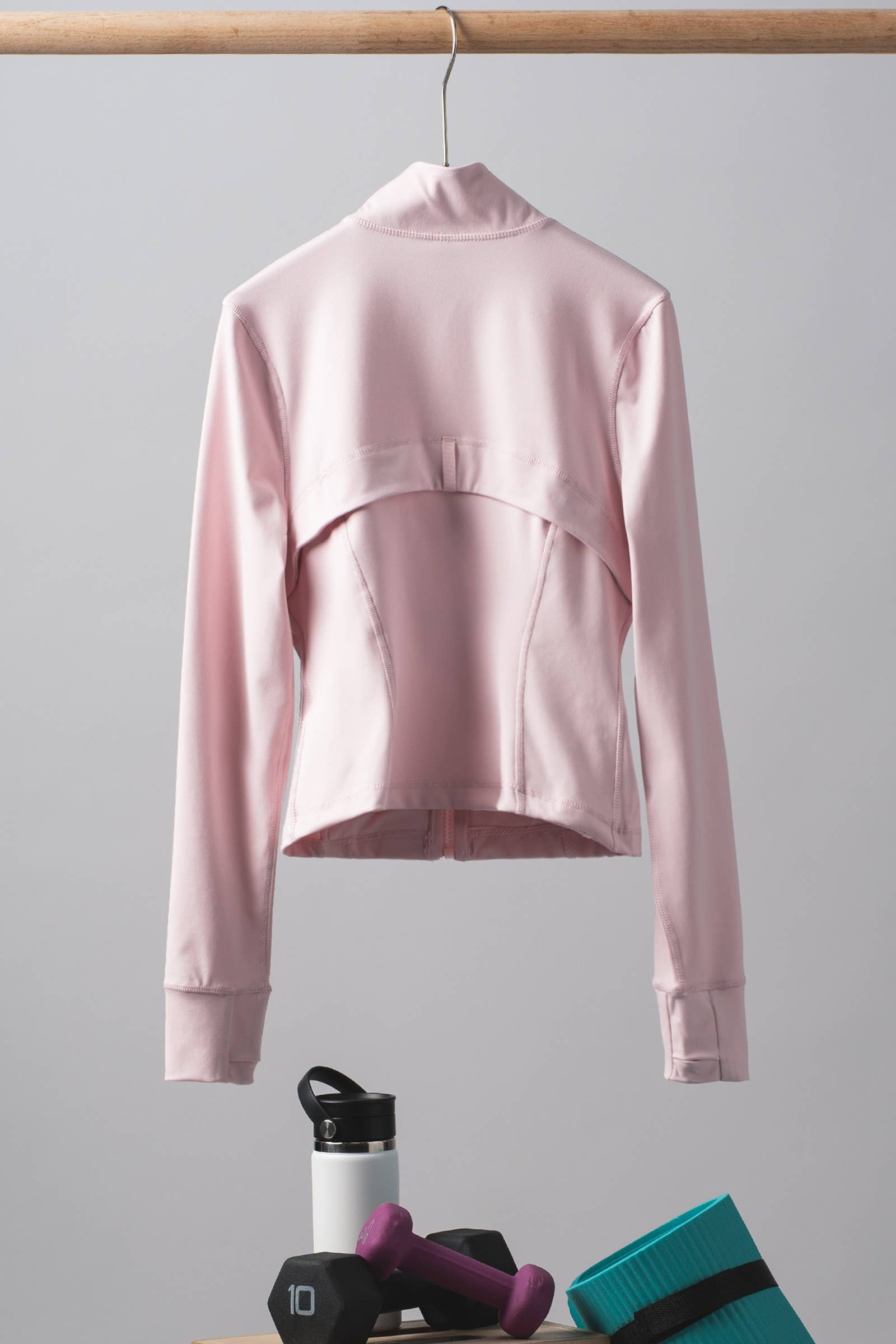 Slim Fit Paneled Zip-Up Activewear Jacket