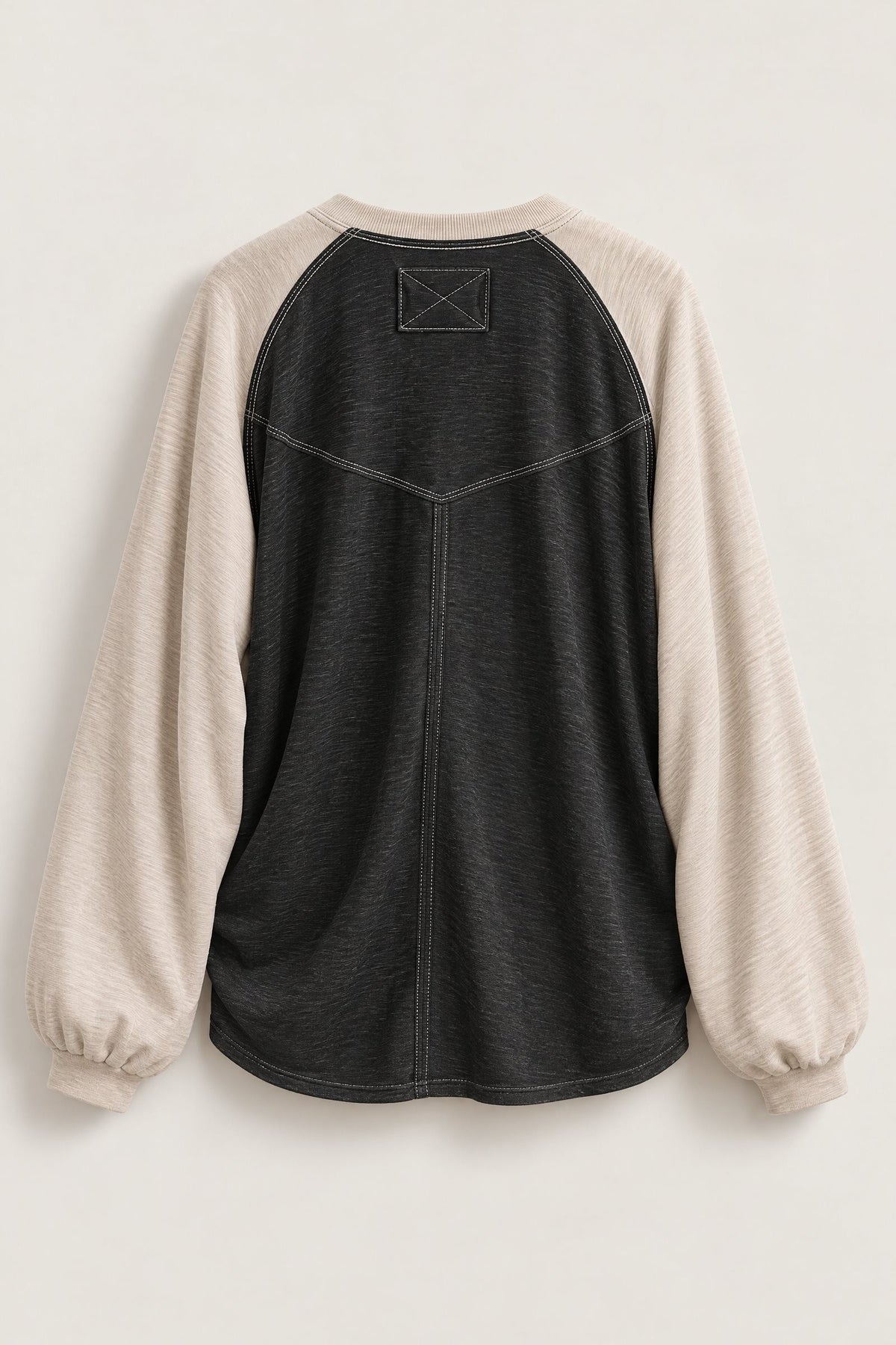 Off Duty Colorblock Raglan Tee in CHARCOAL - Women's T-Shirts & Polos | Urban Daizy