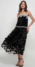 Urban Daizy Polka Dot Tulle Midi Skirt with Elastic Waist Black Skirt - Women's (UDZ-SK-00104) – alternate view 20