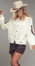 Western Horse Intarsia Cardigan