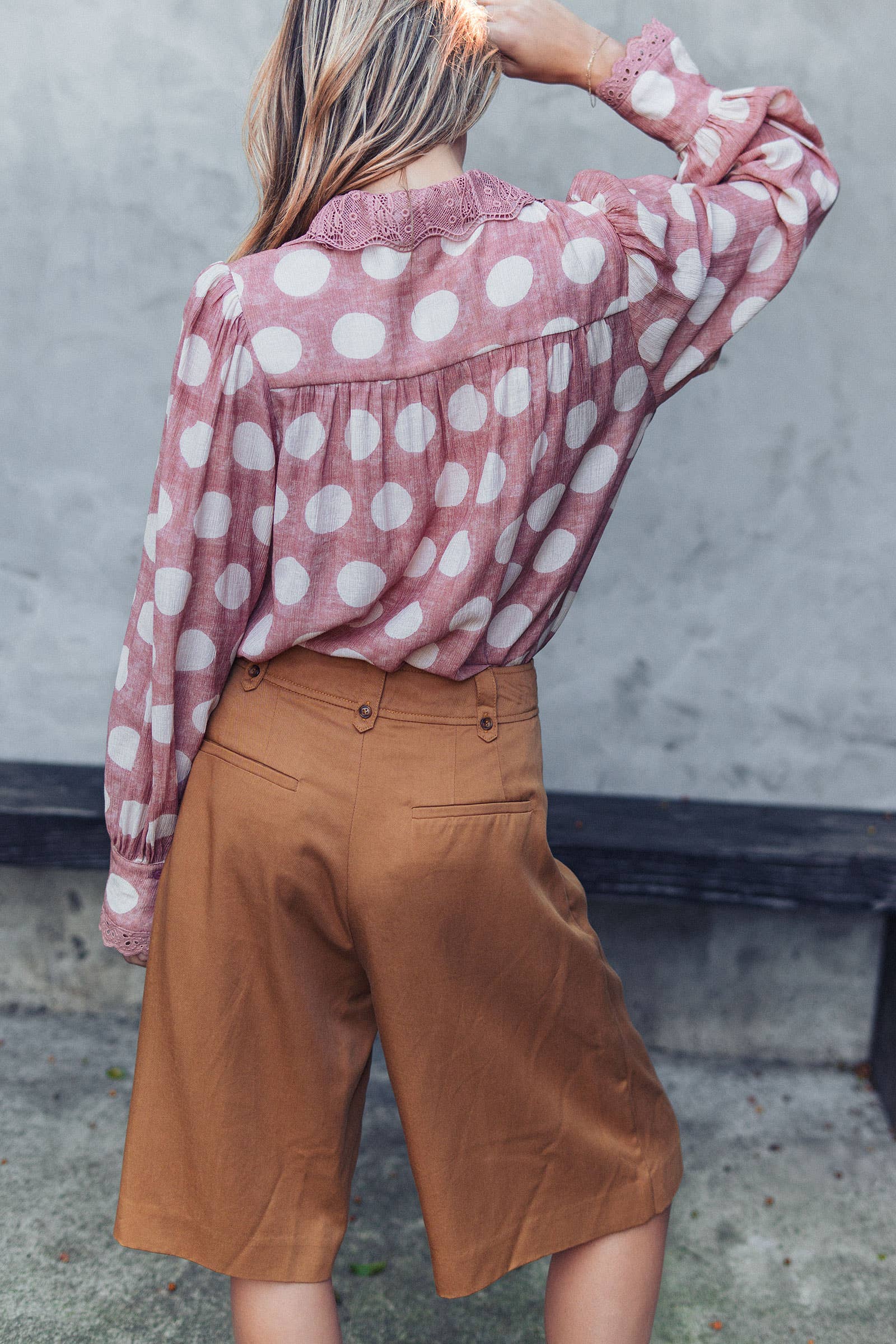 Pleated Wide Leg Lyocell Culottes