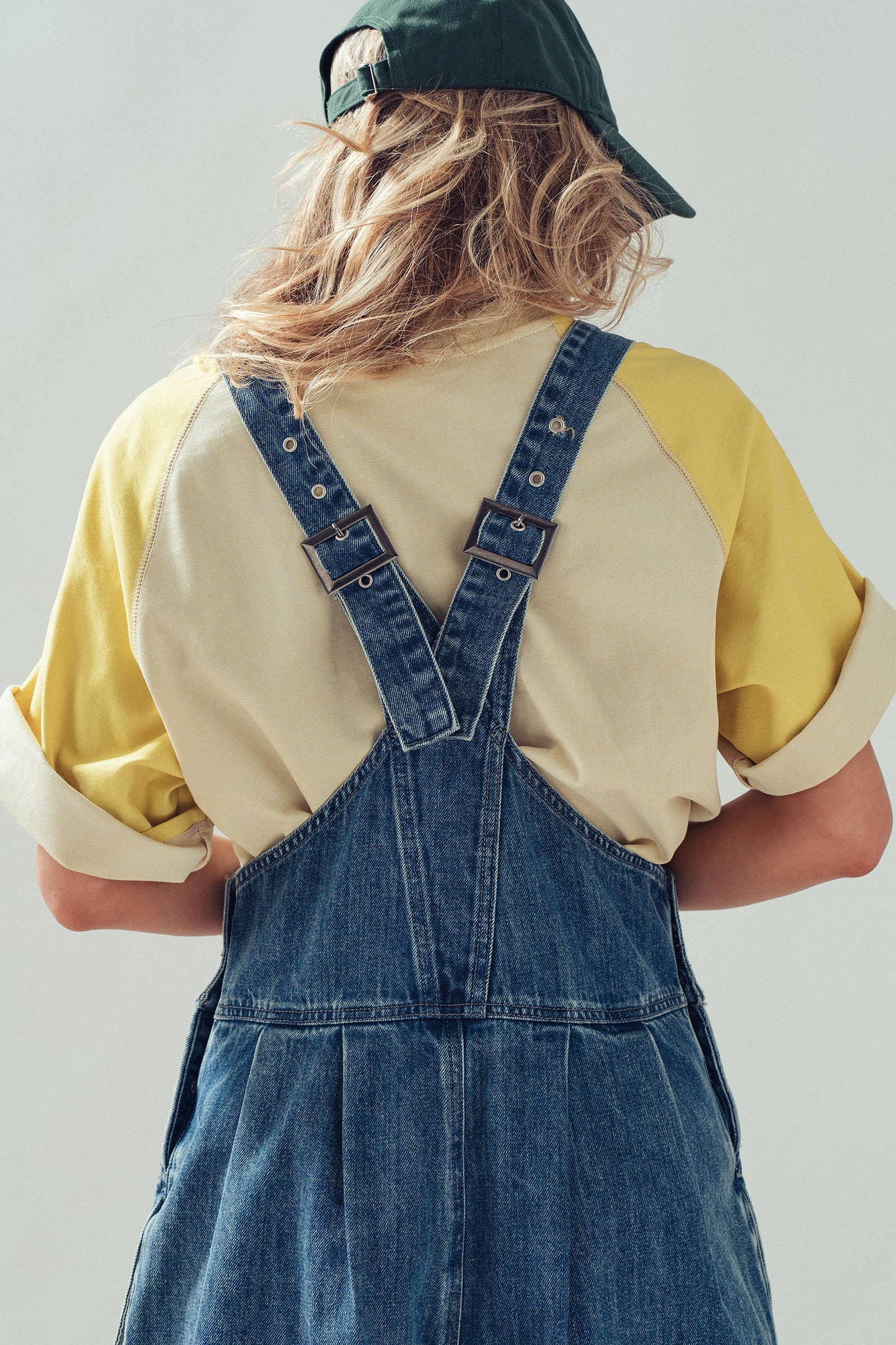 Relaxed Wide-Leg Denim Overalls