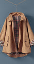 Urban Daizy Modern A-Line Trench Jacket Navy Jacket - Women's (UDZ-TP-00812) – alternate view 2