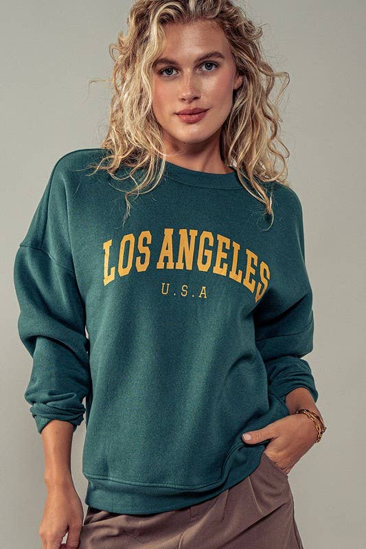 Los Angeles Graphic Crew Neck Sweatshirt