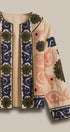 Suzani Embroidered Cotton Jacket with Floral Scroll in CREAM - Women's Jackets & Blazers | Urban Daizy
