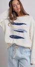 Seaside Sardine Oversized Summer Knit Sweater in IVORY - Women's Sweaters | Urban Daizy