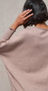 Dolman Sleeve Knit Top Boat Neck Boho Slouchy Sweater in MOCHA - Women's Sweaters | Urban Daizy