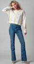 Urban Daizy Pastel Checkered Coquette Bow Knit Sweater Pastel Knit Sweater - Women's (UDZ-KN-00553) – alternate view 9