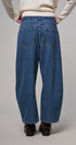 Laid-Back Light Wash Barrel Denim Pants in MEDIUM DENIM - Women's Wide Leg Jeans | Urban Daizy